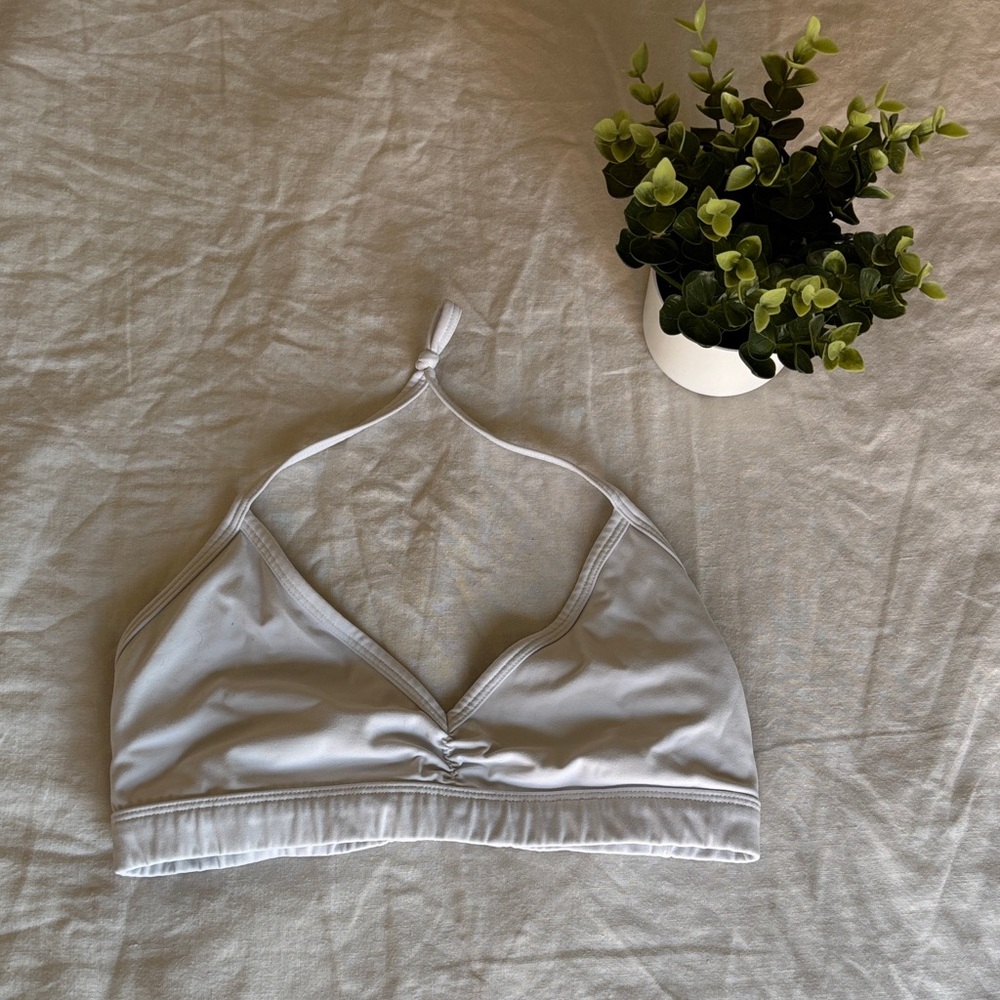 Stylish Silver Halter Bralette